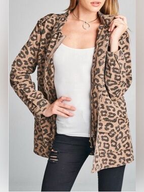S Ellison Utility Leopard Jacket